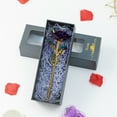 thumbnail image 1 of BSJJY Rose Gifts for Her, Girlfriend,Women, Wife, Mom, Rainbow Artificial Rose Flower Gifts for Mom with Gold Foil , Unique Gifts for Mothers Day Birthday Anniversary (Purple), 1 of 4