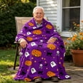thumbnail image 1 of BSJJY Soft Halloween Fleece Blanket Throw, Printed Flannel Couch Cover for Bedroom, Cozy Decorative Nap Blanket for Sofa, 27.6x39.4 Inch, 1 of 8