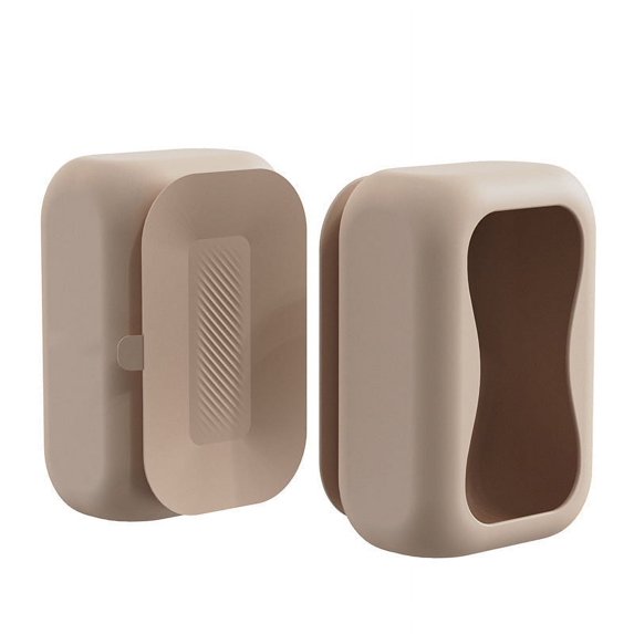 BSJJY Tissue Box for Bathroom Kitchen Wall Mounted Napkin Storage Dispenser Paper Towel Holder Suction Cup Tissue Container, 1pc