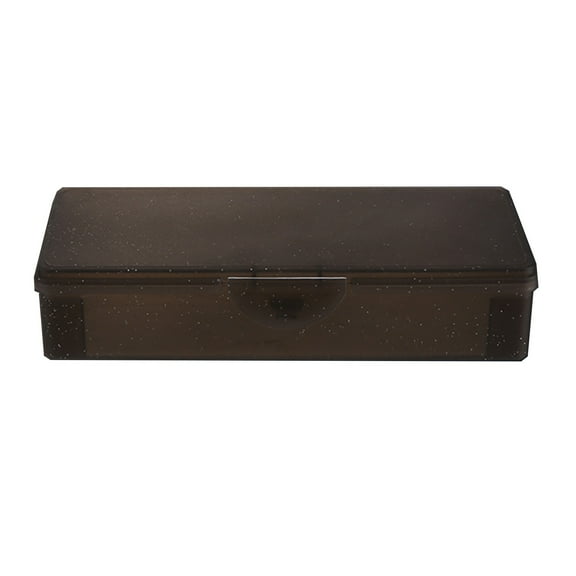 BSJJY Transparent Storage Box, Plastic Stationery Box, Portable Packaging Box, For School or Office, Style A