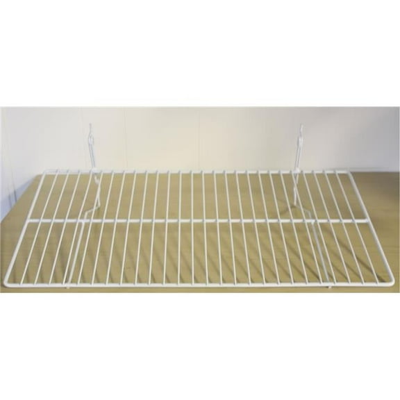 BSK2412-WTE 23.5 x 12 in. Wire Shelf for Grid & Slat Wall, White