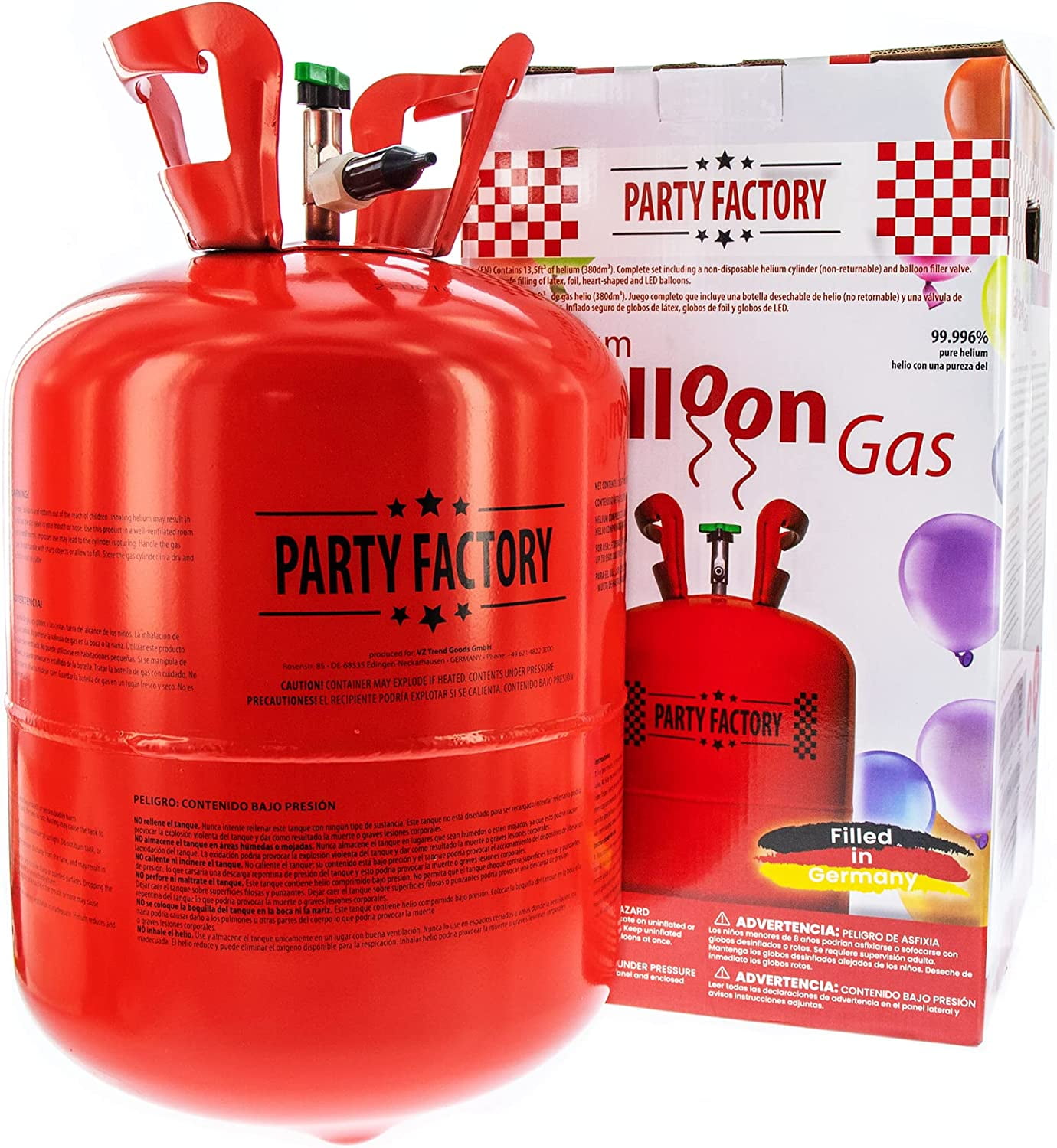 Southern California - UN 1046 80 Helium tank filled with balloon filler and  gage $285