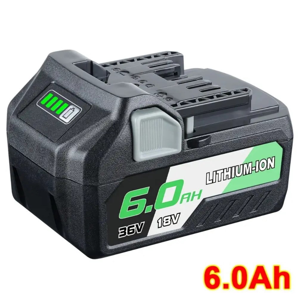 BSL36B18 6.0Ah Lithium-Ion Replacement for Metabo 18V/36V Batteries Compatible with Metabo BSL36A18 371751M 372121M Slide-Style MAX Cordless Battery