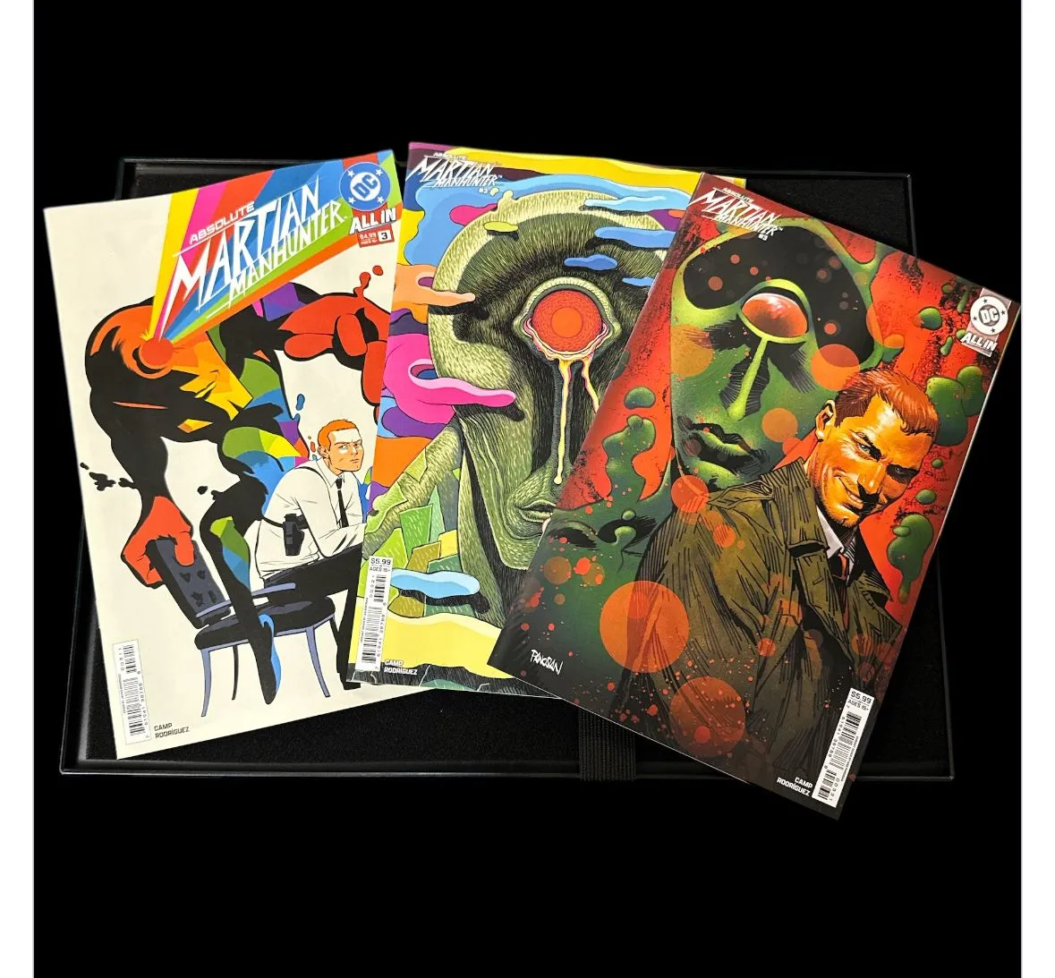 BSM COMBO - DC COMICS : Absolute Martian Manhunter #3 first print Covers A , B, and C - all 3 book with bag and board service