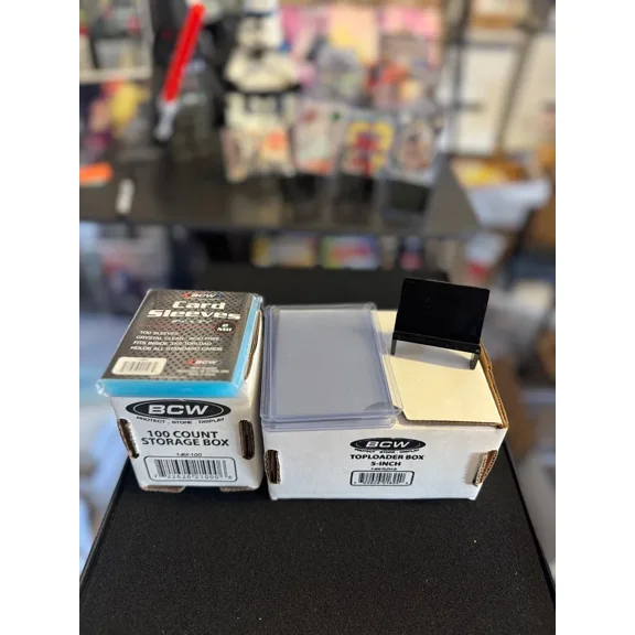 BSM Collectibles Combo -Card Collector Starter/Booster Set - Sleeves / Top Loader / Stand / Storage Boxes