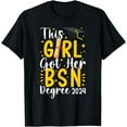 thumbnail image 1 of BSN 2024 Girl Bachelor Of Science In Nursing Graduation T-Shirt, 1 of 4