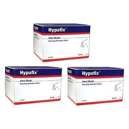 BSN 4210 Hypafix (3-Pack) Dressing Retention Sheet 4 in. x 10 yds. (Set of 3 Rolls)