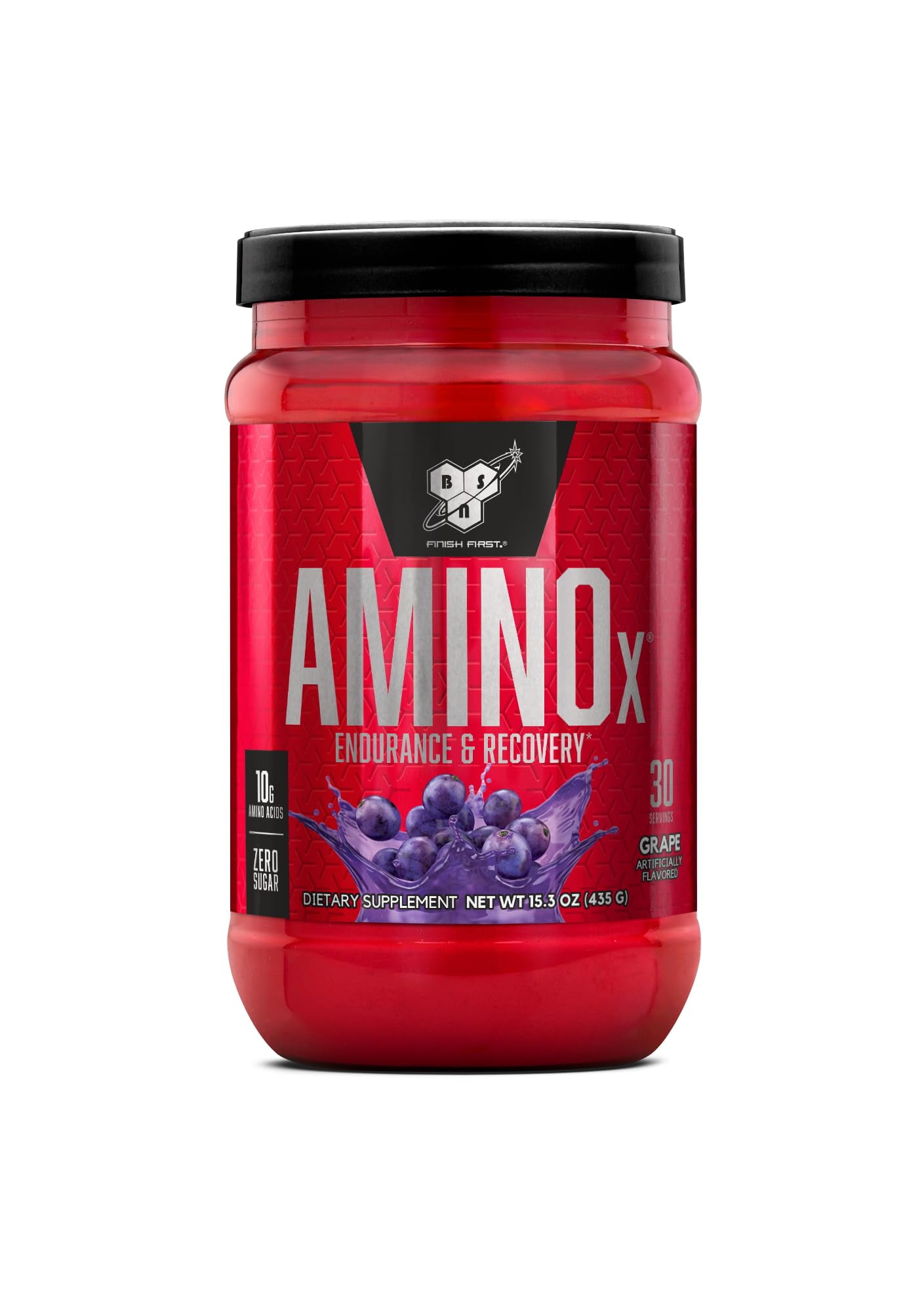 BSN Amino X Amino Acids + BCAA Powder, Grape, 30 Servings