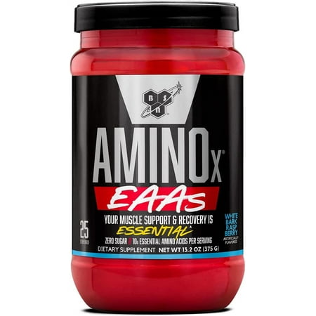 BSN Amino X EAAs Muscle & Recovery Support - White Bark Raspberry (13.2 oz. / 25 Servings)