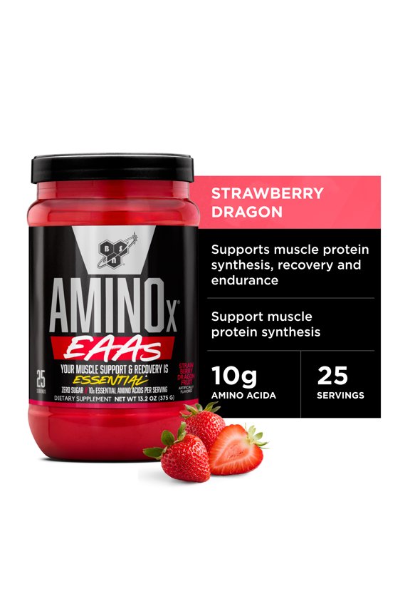 AminoX, EAAs, Muscle Support & Recovery, Strawberry Dragon Fruit, 13.2 oz (375 g)