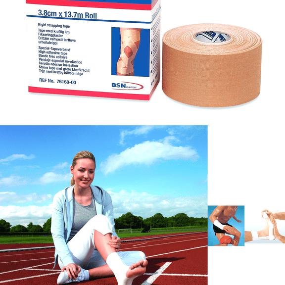 BSN Medical Leukotape P Sports Tape 1 1/2" x 15 Yrd | Athletic Tape | Kinetic Tape | Physical Therapy Tape | Blister Prevention Tape | Zinc Oxide Tape Adhesive | Sports Tape Athletic Kinesiology