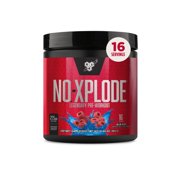 BSN N.O.-XPLODE Pre Workout Powder, Blue Raz, 16 Servings