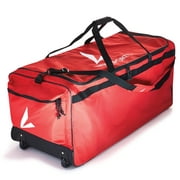 BSN SPORTS™ Deluxe Wheeled Equipment Bag, Scarlet Red