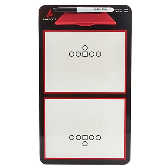 BSN SPORTS Double Sided Football Coach's Board - 8"W x 15 1/2"L