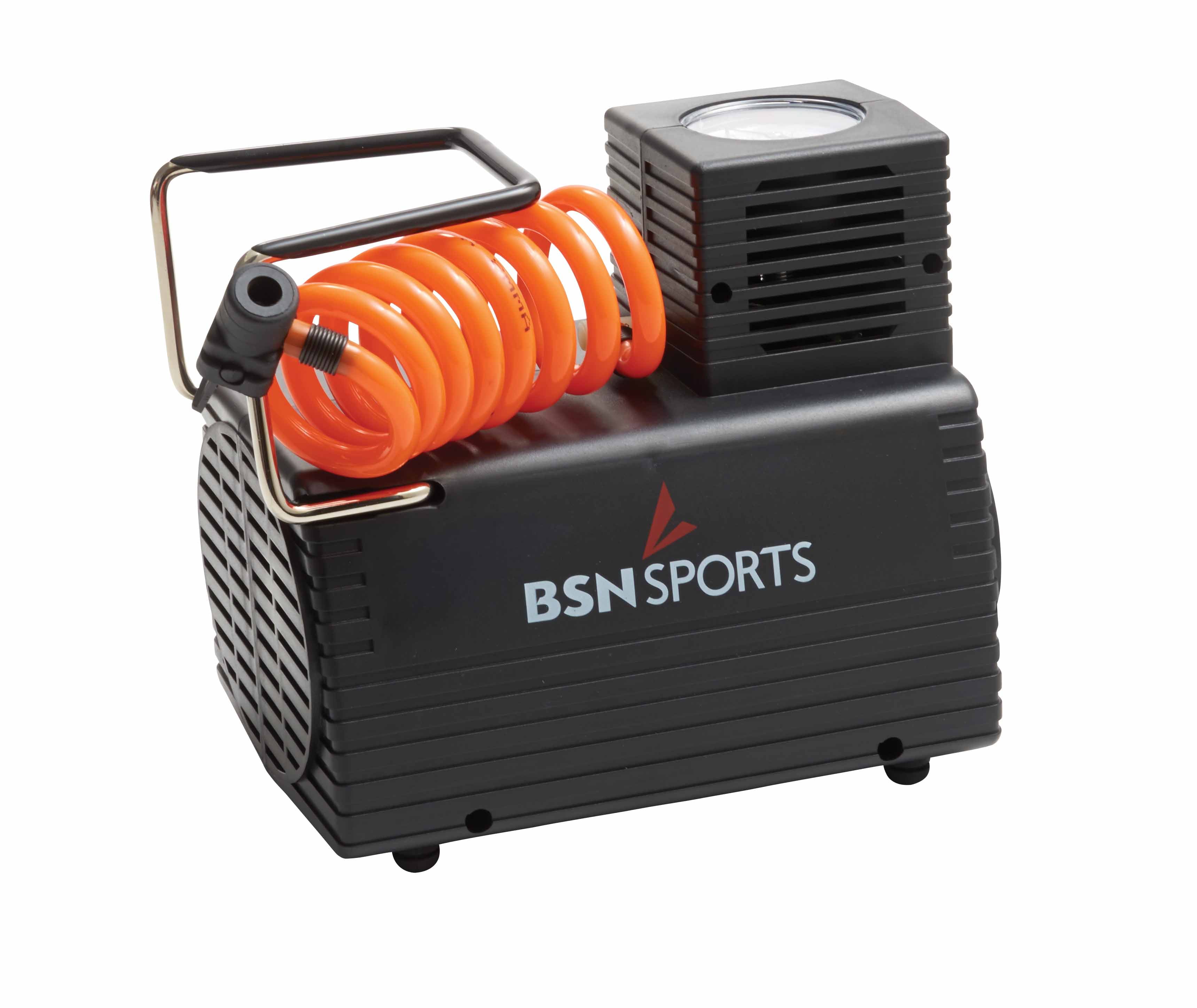 Sport Supply Economy Electric Inflator, High-impact Plastic, 120V 100 PSI 1-Stage 1 Cylinder Electric Air Compressor Pump 10 gal