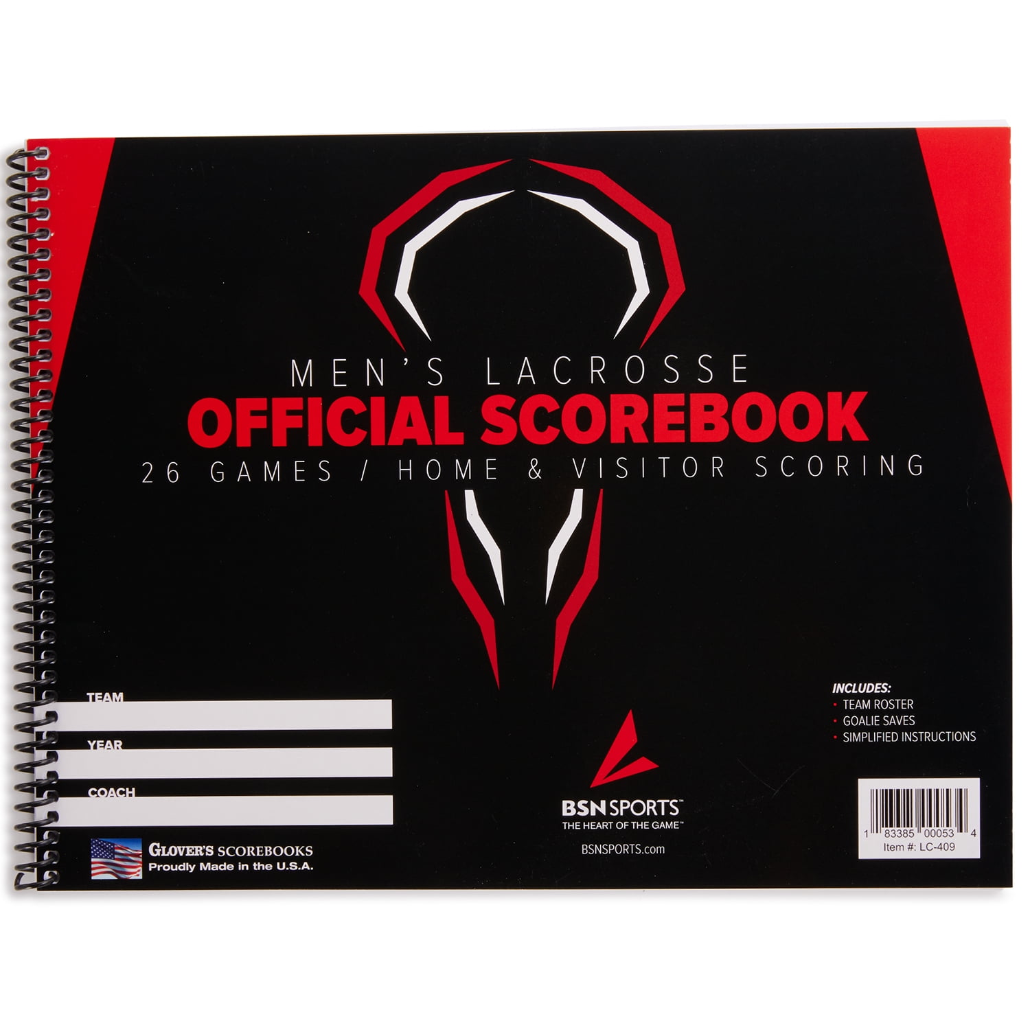 BSN Sports Lacrosse Scorebook - Thumbnail 2