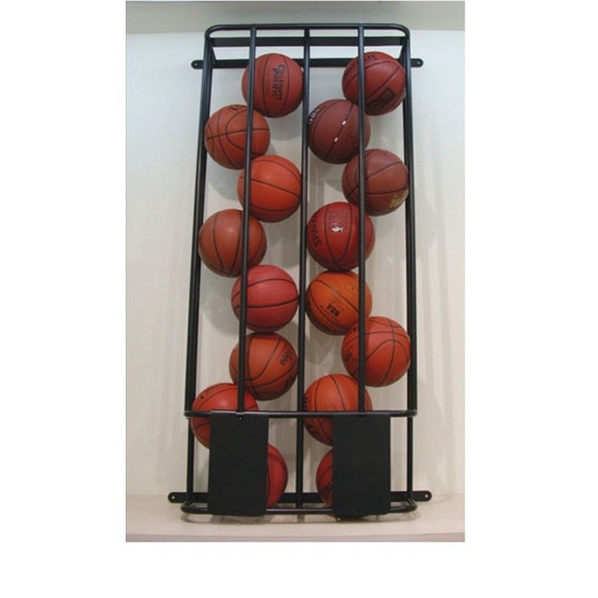 Black Powder Coated Steel Wall-Mounted Lockable Ball Locker