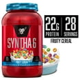 thumbnail image 1 of BSN SYNTHA-6 Whey Protein Powder with Micellar Casein, Milk Isolate, Fruity Cereal, 28 Servings (Packaging May Vary), 1 of 9