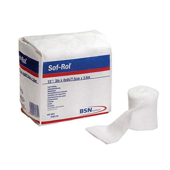 BSN Sof-Rol Synthetic Cast Padding, 3"x4 yds, 12/pk