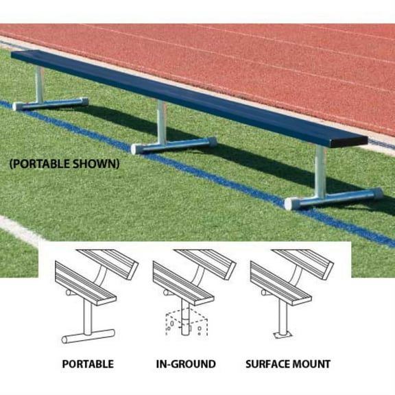 15' Surface Mt Bench w/o back (colored)
