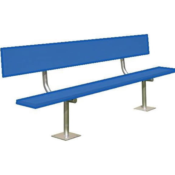 21' Surface Mount Bench w/back (colored)