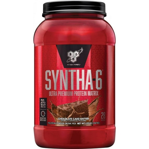 BSN Syntha 6, Chocolate Cake Batter, 2.91 Lb