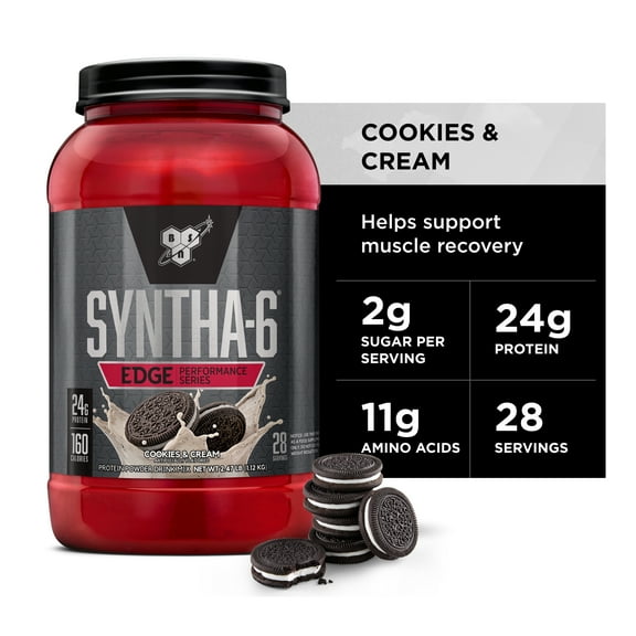 BSN Syntha-6 Edge®, Protein Powder Drink Mix, Cookies & Cream, 2.47 lb (1.12 kg)