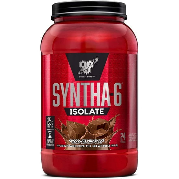 BSN Syntha 6 Isolate Protein Powder, Chocolate, 2.01lb
