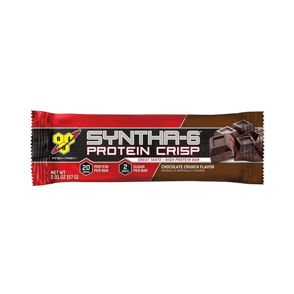 BSN Syntha-6 Protein Crisp Bar, Chocolate Crunch, 12 - 2.01 Ounce Bars