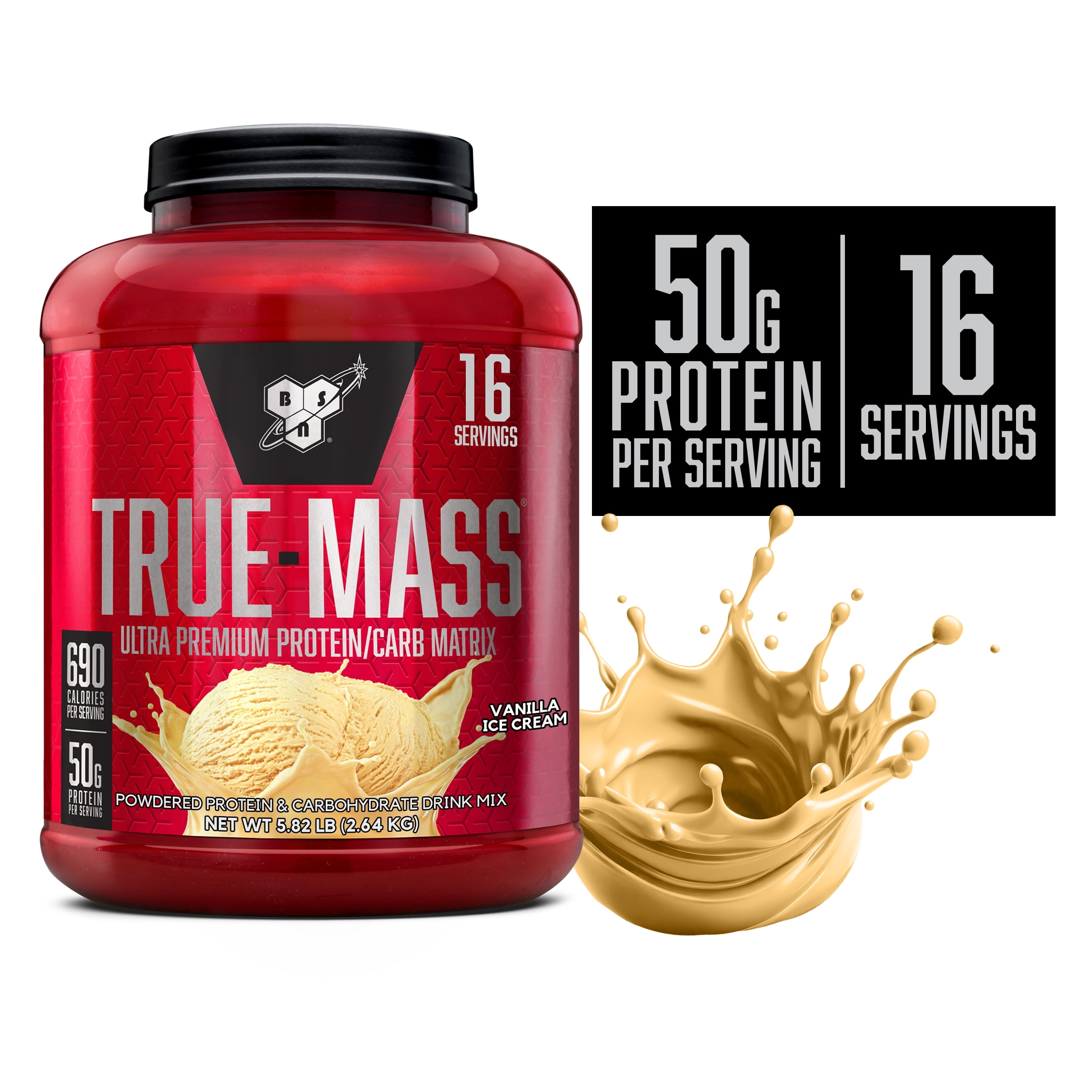 BSN True Mass Vanilla 5.75 lbs Powder