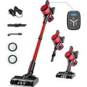 Bsnaw 35KPa Cordless Stick Vacuum Cleaner Lightweight Stick Vacuum for Pet Hair,Carpet Cleaning,Hard Floor with LED Headlights