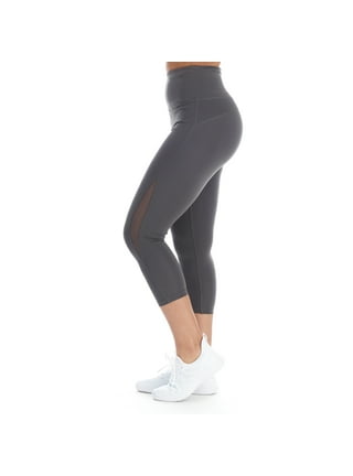 Women's Stretch High Waist Mesh Panel Skinny Leggings Sports Workout  Activewear Pants Black Female Size Medium