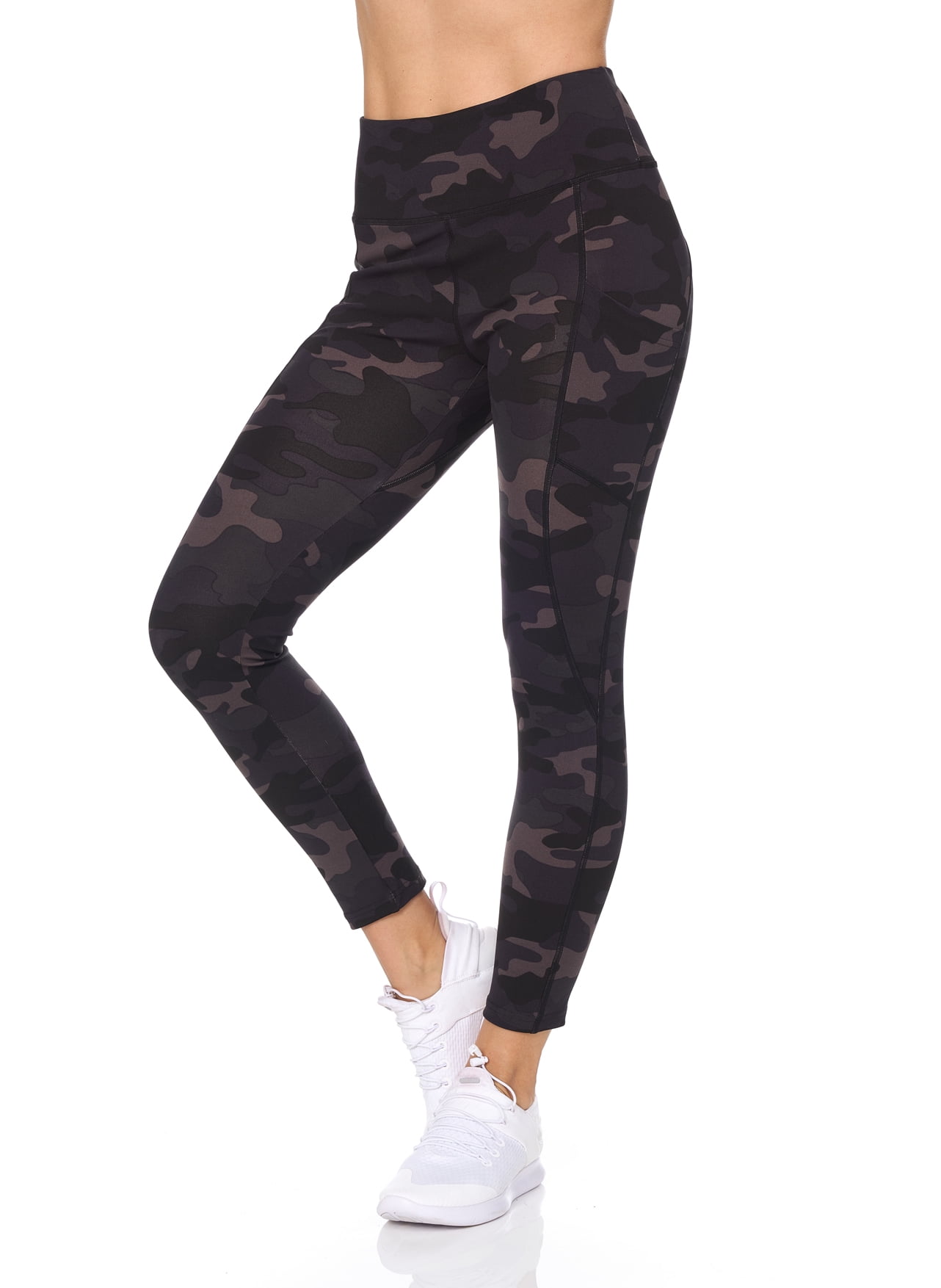 BSP Women's High Waist Camo Print 7/8  Legging With Pockets