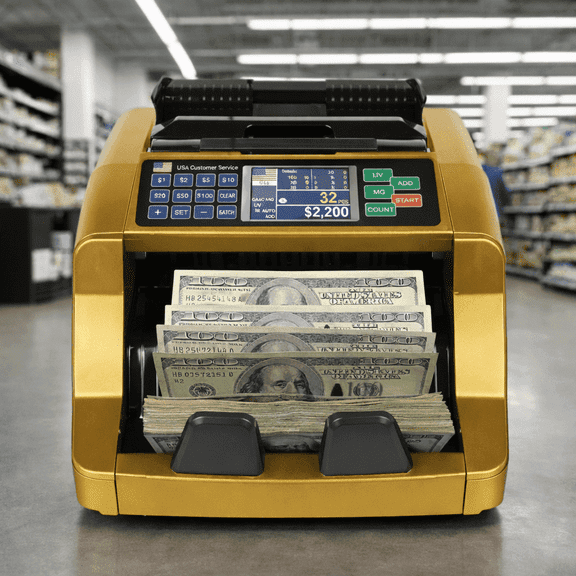 Even Bsr-1000 Single Denomination Money Counter with Counterfeit Detection, Bill Counting Machine, Black