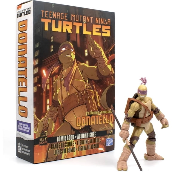 BST AXN Teenage Mutant Ninja Turtles DONATELLO v2 IDW Inspired Figure & Comic