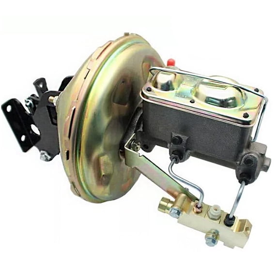 BST BSSP for 1967-1972 Chevy C10 Suburban Pickup Truck 11"Power Brake Booster Kit with 1-1/8" Bore Master Cylinder for Disc Disc Brakes,Delco Style, Proportioning Valve Kit and Brake Pedal Assembly