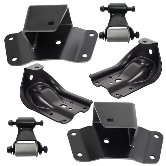 BST BSSP 2" Lowering Kit Rear Axle Drop Hangers Kit and Factory Rear Leaf Spring Hangers Shackles For 1988-1998 Chevy GMC K1500 2WD 4WD
