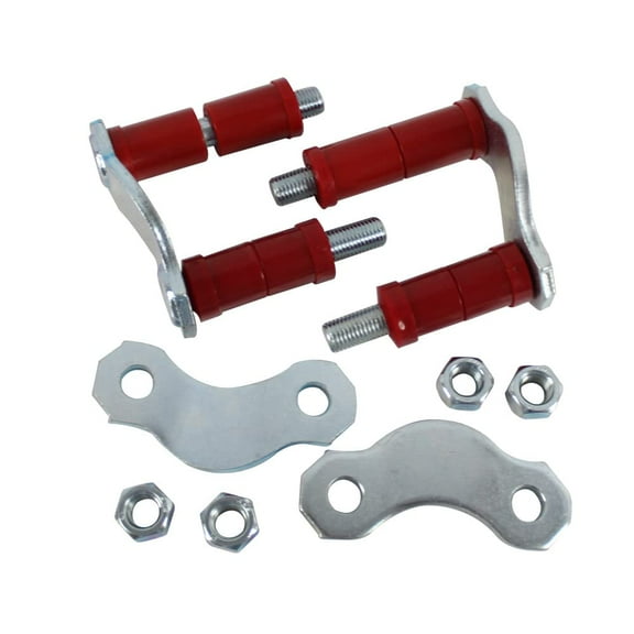 BST BSSP 2PCS Rear Leaf Spring Polyurethane Shackle Kit for 1956-57 Chevy Belair 150 210