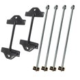 thumbnail image 1 of BST BSSP 4PCS Battery Hold Down Bolt and Nut & 2PCS Battery Strap Hold Down Bracket Compatible with 1997-2002 Dodge Ram 1500 2500 3500 Truck, Replacement Part # 55275220 00582 55235142, 6101308, 1 of 8