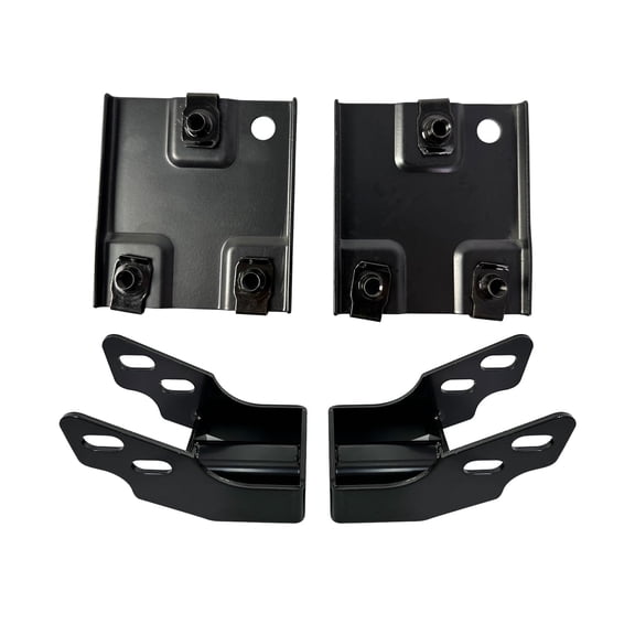 BST BSSP 4PCS Front Bumper Frame Kit Plate Bracket Set Replacement For 2011-2014 Chevy Silverado 2500HD 3500HD Bumper Bracket Retainer GM1062105, GM1066195 for Driver and Passenger Side