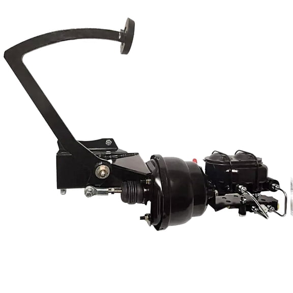 BST BSSP 7" Dual Frame Mount Pedal Power Brake Booster &Master Cylinder For Chevrolet Chevy Truck Suburban 1500 1947 1948 1949 1950 1951 1952 1953 1954, Disc Drum Automatic Transmission Only