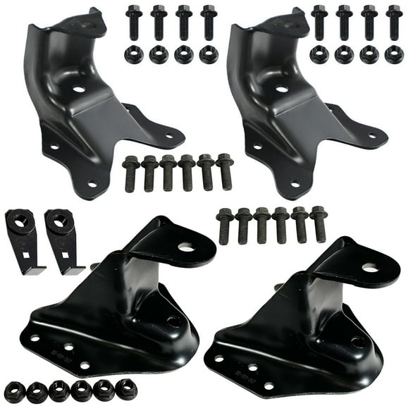 BST BSSP 722-077 722-075 Rear Leaf Spring Forward Rearward Hangers For 1999-2007 Ford F-250 F-350 Super Duty 2000-2004 Excursion