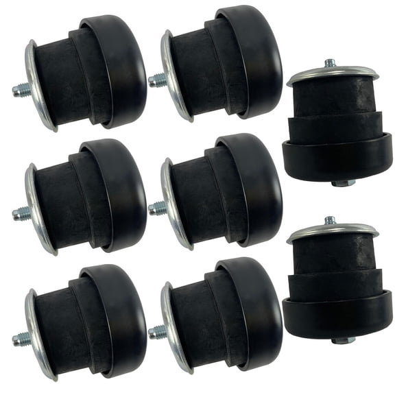 BST BSSP 8PCS Rubber Body Mount Kit 924-180 924-181 Compatible with 1994-2004 Chevy S10 Pickup/GMC Sonoma Pickup and Extended Cab Pickup, Position 1 2 3 4