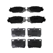 BST BSSP Front & Rear Ceramic Brake Pads, Truck & Tow Brake Pads Set for 2006-2011 2012 2013 Lexus IS250,P-1178/P-1113 Driver & Passenger Side