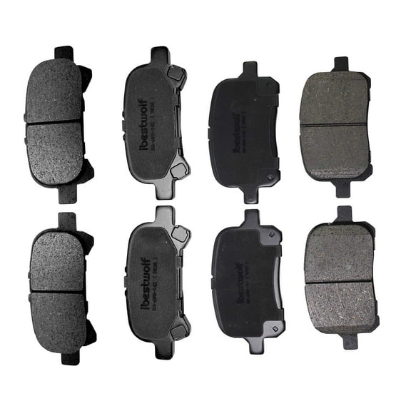 BST BSSP Front & Rear Premium Ceramic Brake Pads, Disc Brake Pad P-707 P-828, D707 D828, Compatible with 2000-2001 2002 2003 2004 Toyota Avalon for 1999-2003 Toyota Solara for 2000-2001 Toyota Camry