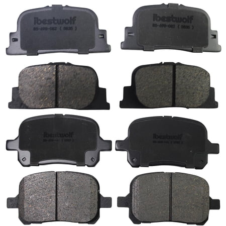 BST BSSP Front and Rear Ceramic Brake Pad Kit for Toyota Camry 1999-2001 Lexus ES300 3.0L
