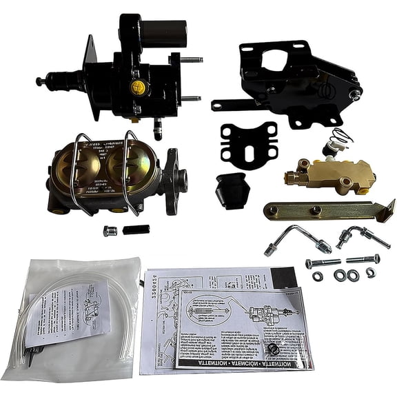 BST BSSP Hydro-Boost Power Brake Conversion Kit Disc Drum Master Cylinder for 1967–1971 Ford Ranchero Fairlane Torino, w/Brass Proportioning Valve & Firewall Mounting Bracket