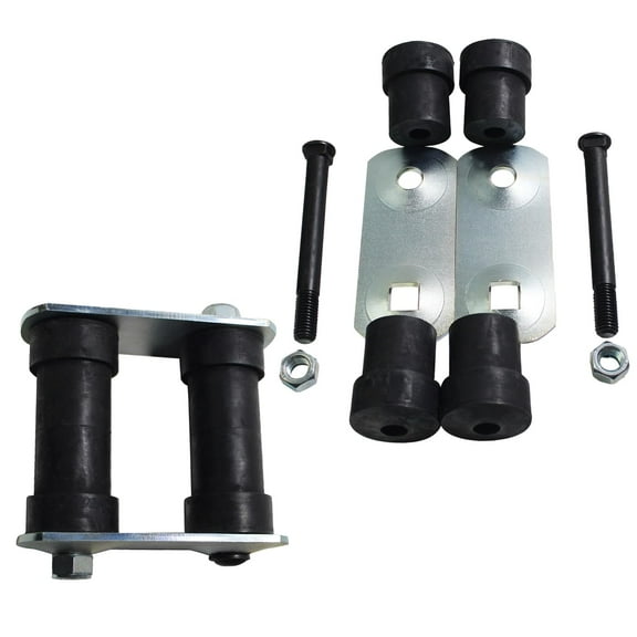 BST BSSP Pair Leaf Spring Rear Shackle Kits for 1962-1969 Chevy II Nova (W/shackles Bushings) Compatible with 67 68 69 Chevy Camaro Pontiac Firebird for Left Right Side