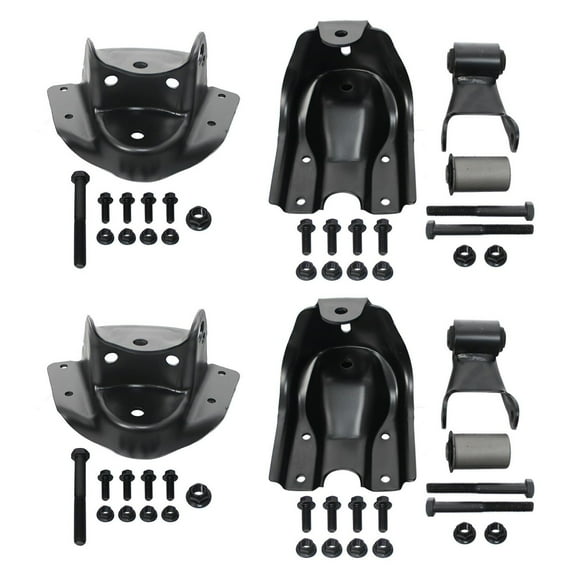 BST BSSP Rear Leaf Spring Shackle Hanger Bracket Repair Kit 722-102 722-045 for 1988-1997 Chevy GMC C1500 C2500 Truck
