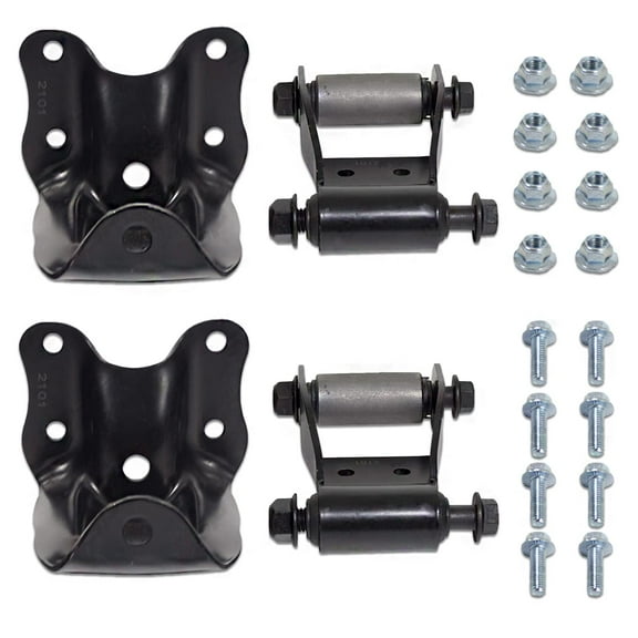 BST BSSP Rear Leaf Spring Shackle Hanger Bracket Repair Kit Replacement for 1986-2008 Ford Ranger for 1994-2007 Mazda Truck 722-001 & 722-010